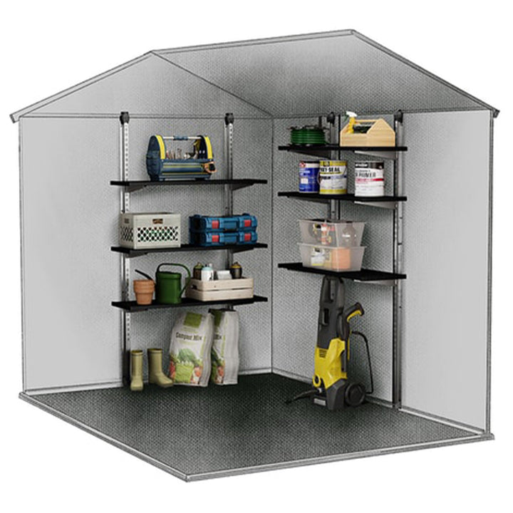 Keter 40 Inch Upright All Weather Easy Assembly Steel Reinforced Utility Storage