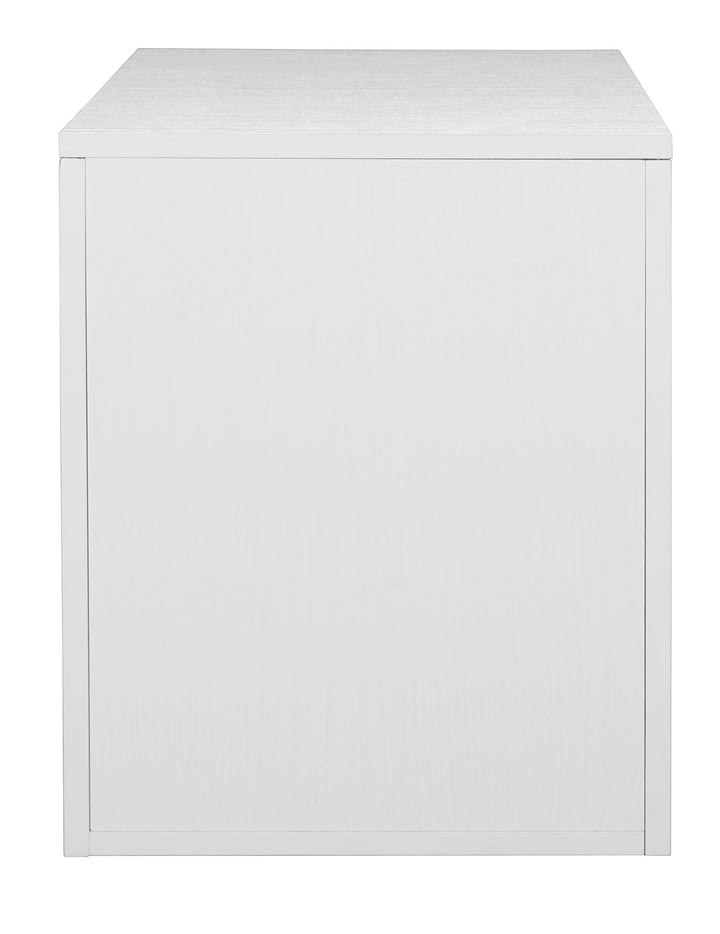 Niche Mod 19.5 in Freestanding Storage or File Cabinet- White Wood Grain - Diamond Home USA