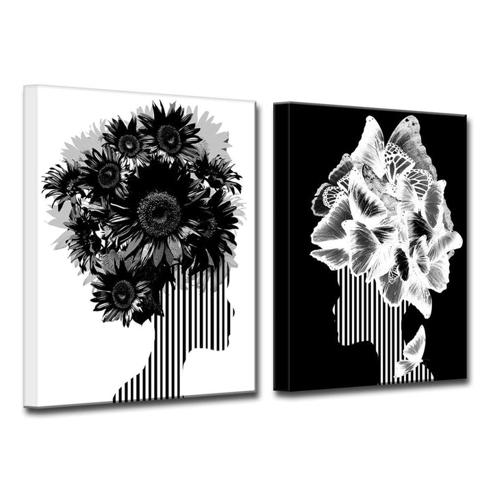 Ready2hangart Wrapped Canvas 'Mod Swag II' 2 Piece Wall Decor 30" x 40" - Diamond Home USA