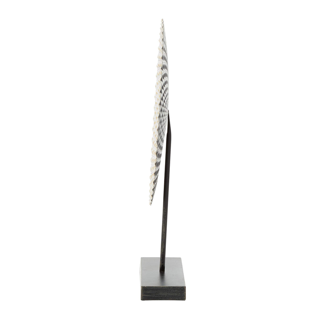 Grey Metal Contemporary Sculpture Abstract 20 X 14 3 - Diamond Home USA