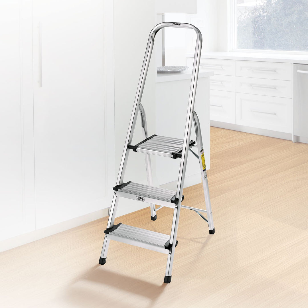 Polder 3-Step Ultralight Ladder Aluminum - Diamond Home USA