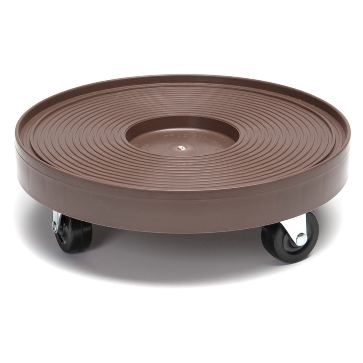 DeVault Enterprises DEV3015E 12 Inch Plant Dolly with Hole Espresso - Diamond Home USA