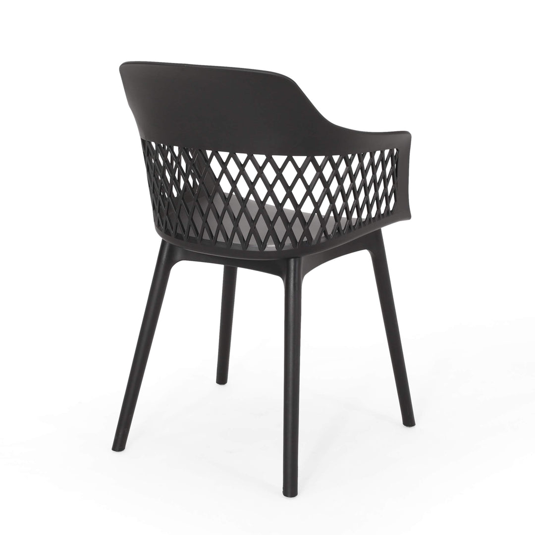 Christopher Knight Home Madeline Outdoor Dining Chair (Set of 2) Black - Diamond Home USA
