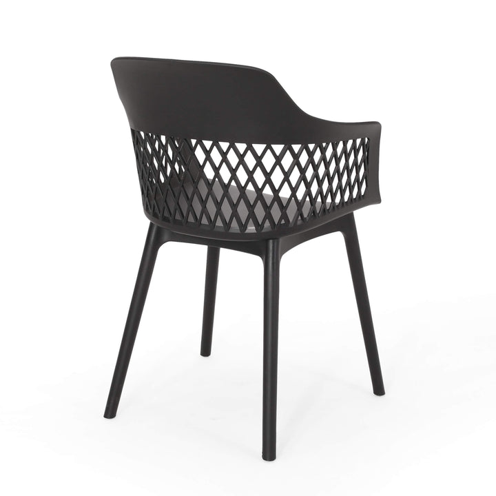 Christopher Knight Home Madeline Outdoor Dining Chair (Set of 2) Black - Diamond Home USA
