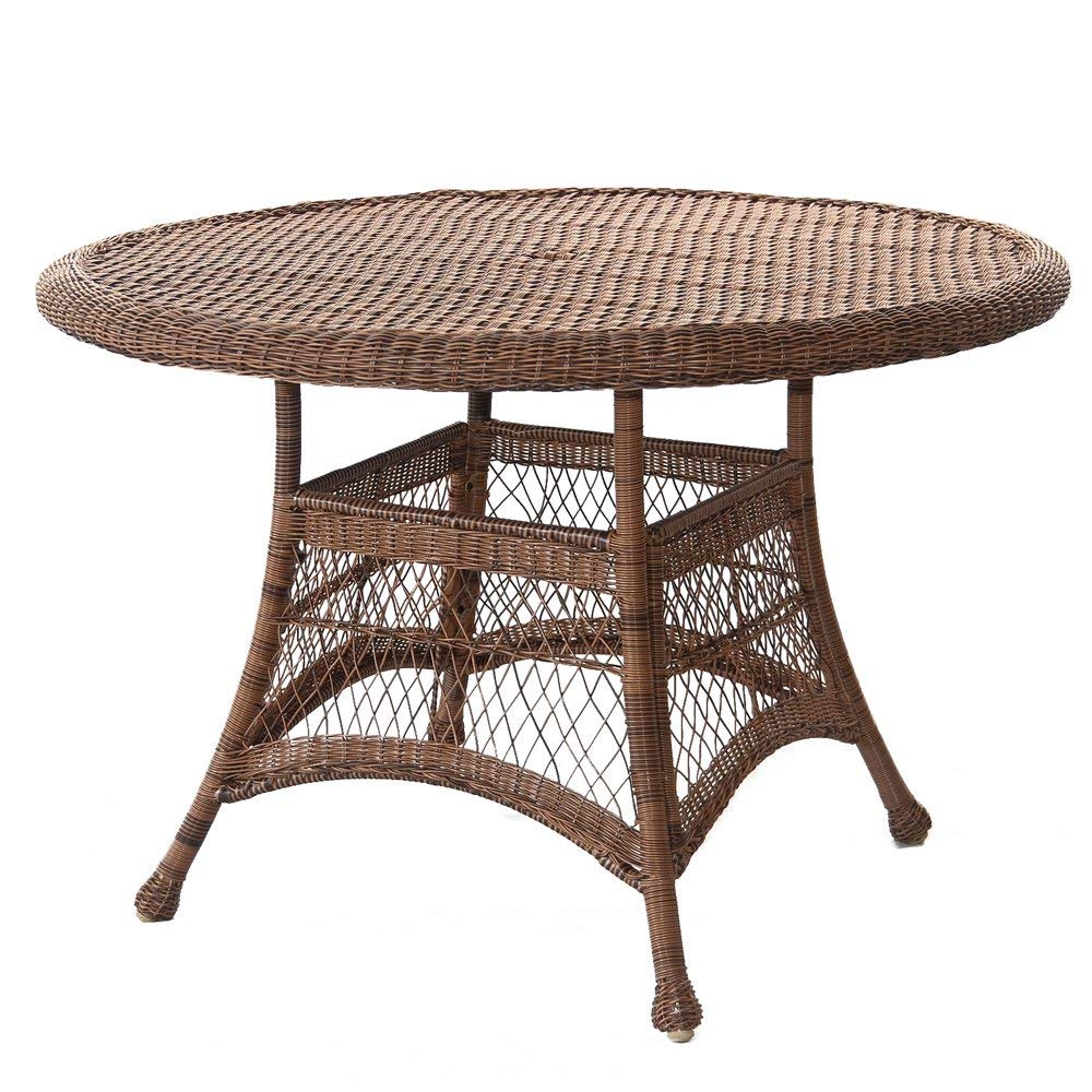 Jeco Wicker Round Dining Table 44"