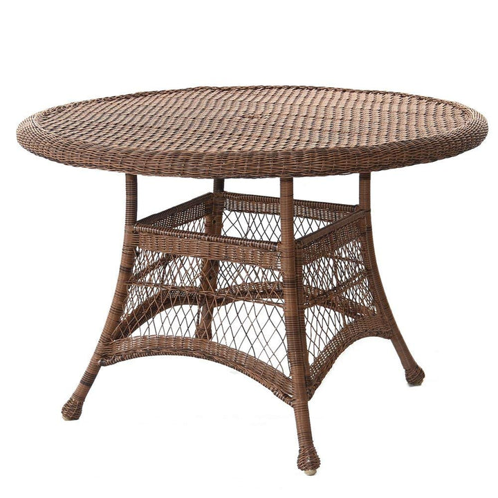 Jeco Wicker Round Dining Table 44"