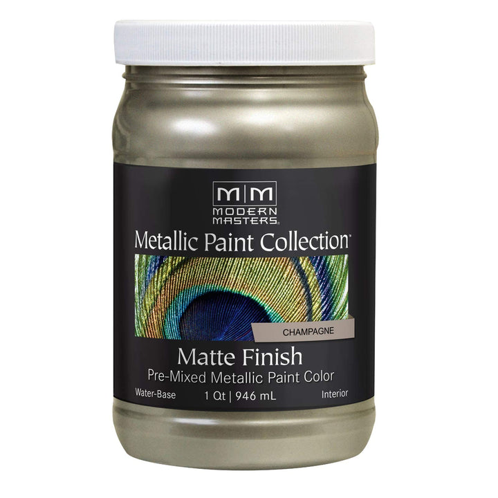 qt Modern Masters MM206 Champagne Metallic Paint Collection Water-Based