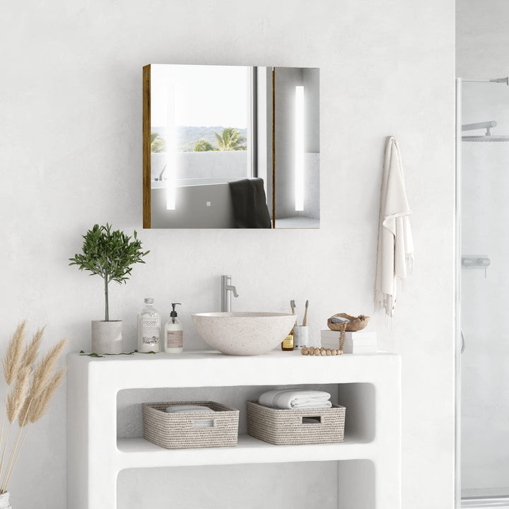 27.5 Inch X 25.5 Led Lighted Medicine Cabinet with Mirror Wall Mounted