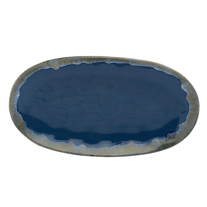 Tabletops Gallery Assorted Tuscon Serving Platters Set Of 3 Multi Color Solid - Diamond Home USA