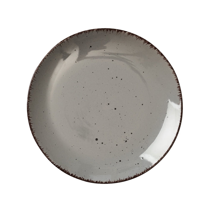 Dinnerware Set 2pcs Stoneware 2" X 5" Brown Solid Modern Contemporary Round - Diamond Home USA