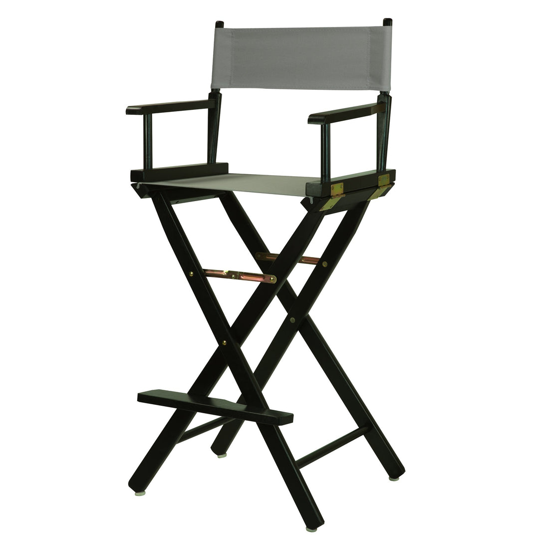 Casual Home 230-02/021-18 30" Director's Chair Black Frame-with Grey Canvas