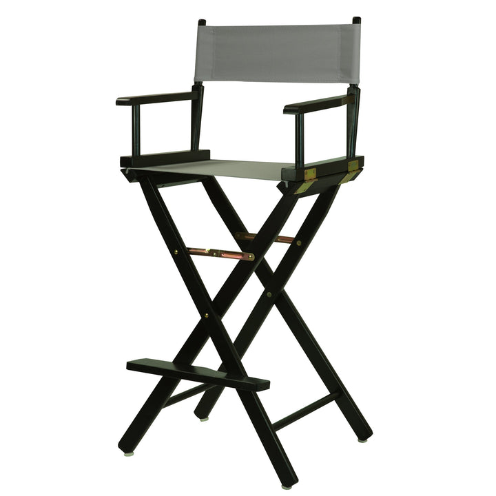 Casual Home 230-02/021-18 30" Director's Chair Black Frame-with Grey Canvas