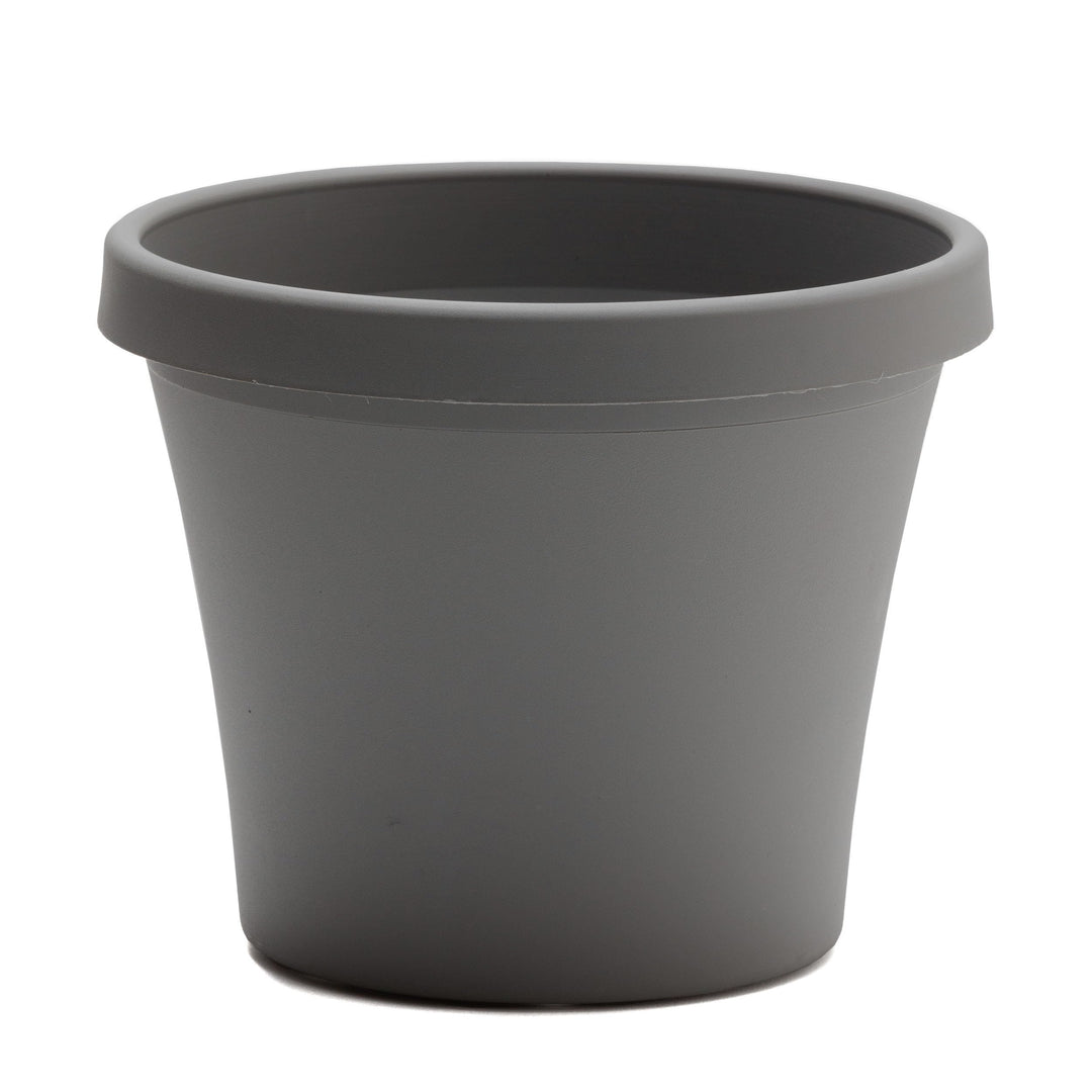 Bloem Terra Pot Planter: 20" - Charcoal Gray - Durable Resin Pot for Indoor