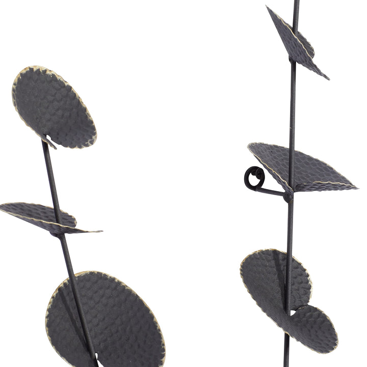 Black Iron Contemporary Wall Mid-Century Modern - Diamond Home USA