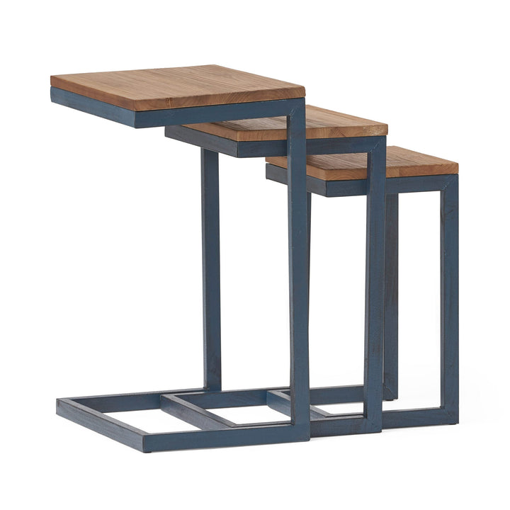 Christopher Knight Home Savannah Fir Wood Nesting Tables 12.75”D x 18.”W x .