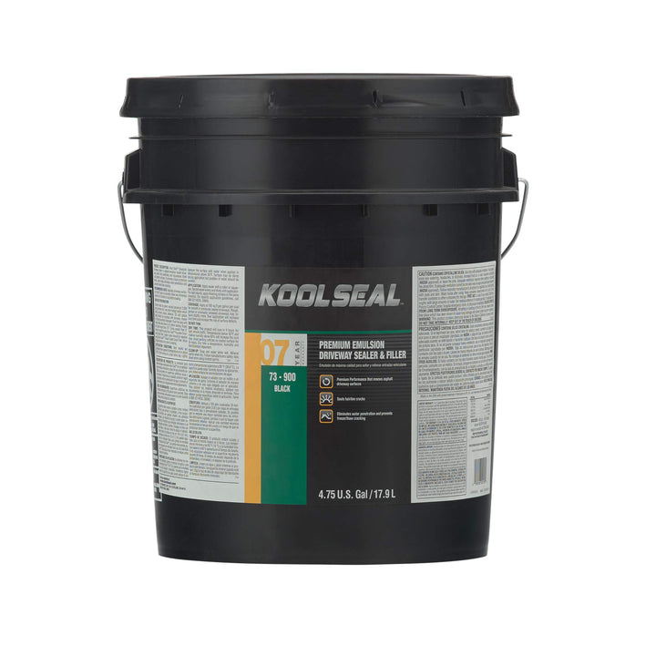 KOOL SEAL® KS0073900-20 Premium Emulsion Driveway Sealer 7 Year Black - 5 gal.