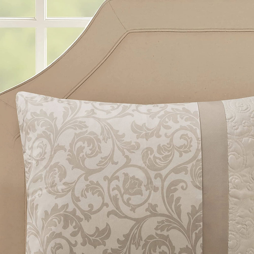510 DESIGN Luxe Quilted Comforter Set Modern Transitional Design All Season Down