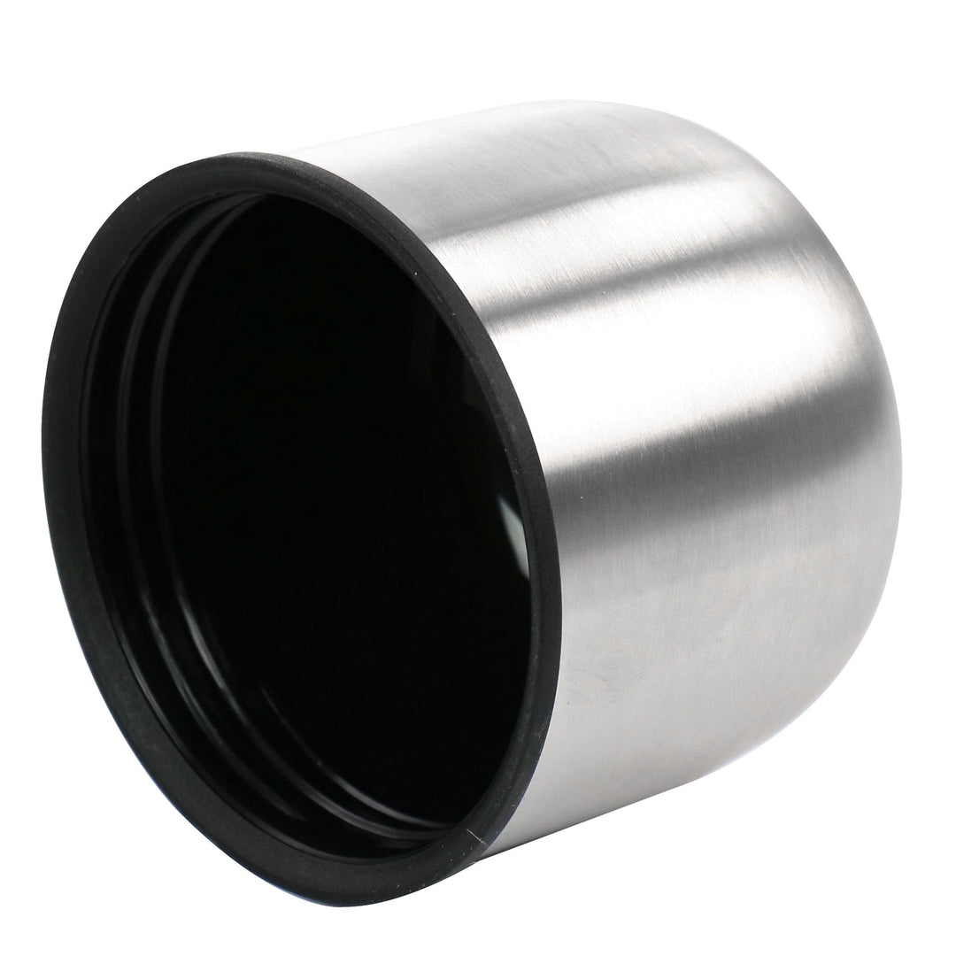 23oz Stainless Steel Thermal Travel Bottle in Leatherette Black 1 Piece - Diamond Home USA