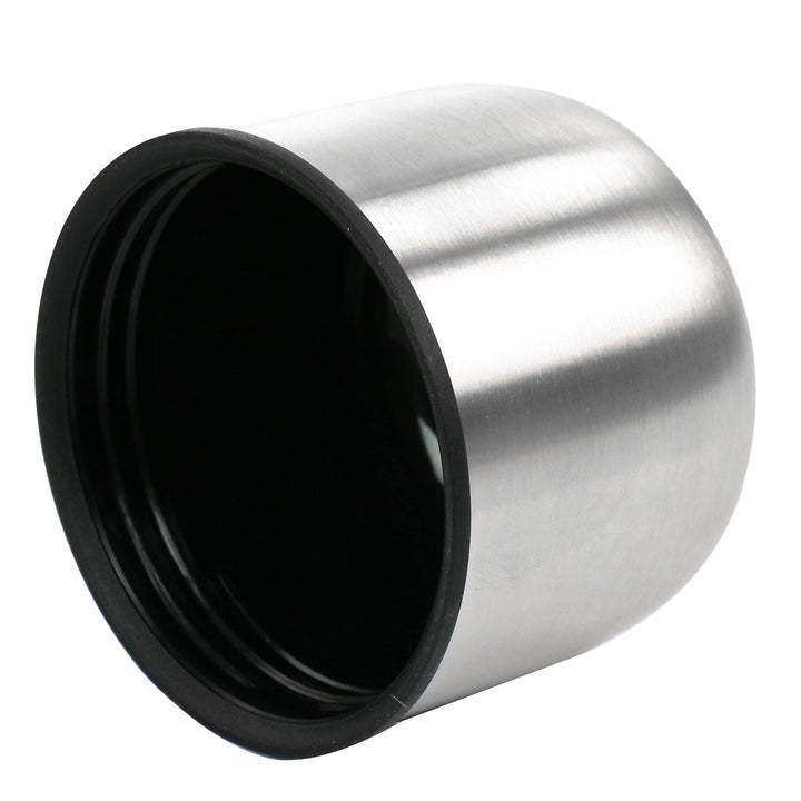 23oz Stainless Steel Thermal Travel Bottle in Leatherette Black 1 Piece - Diamond Home USA