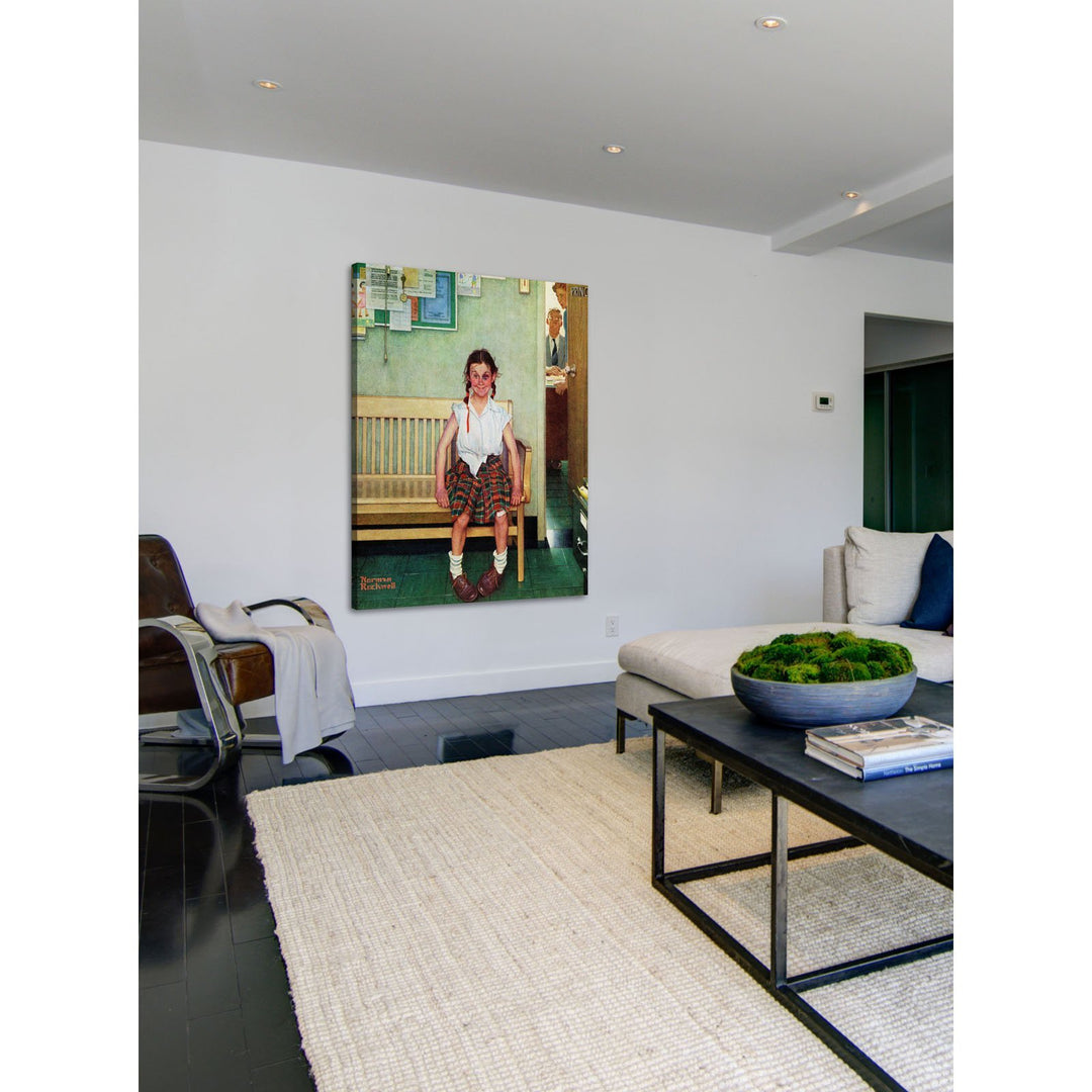 Marmont Hill x29 Shiner by Norman Rockwell Painting Print on Wrapped Canvas - Diamond Home USA