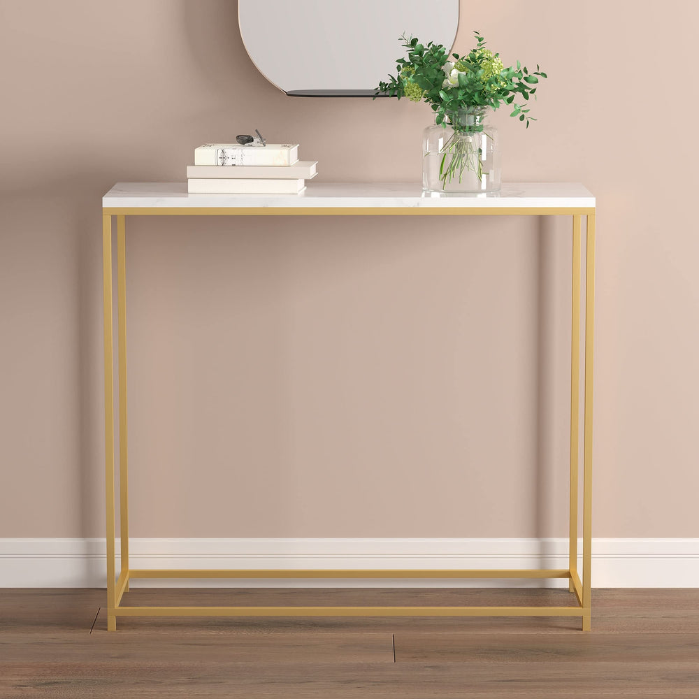 Entryway Table/Console Table/Sofa Couch Table/Accent Table-31 Long/Marble with - Diamond Home USA