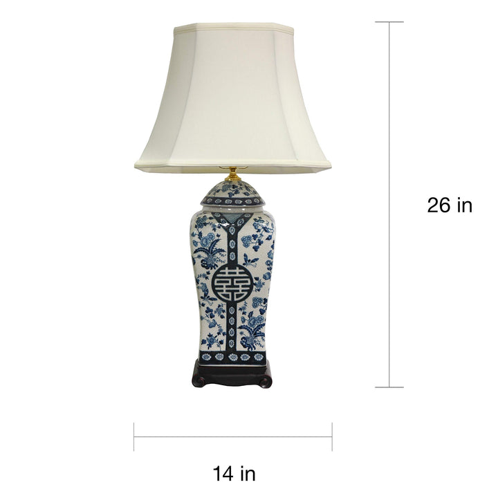 Handmade 26-inch Blue and White Vase Lamp (China) Traditional - Diamond Home USA