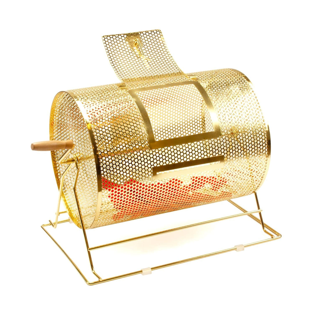 Medium Brass Raffle Ticket Drum Holds Tickets Or Ping Pong Balls Yellow