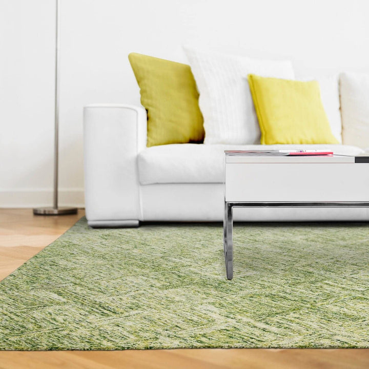 Pantone Universe Colorscape Handmade Loop Pile Faded Diamond Wool Rug 2'6" x 8' Runner - Charcoal/Blue - Diamond Home USA