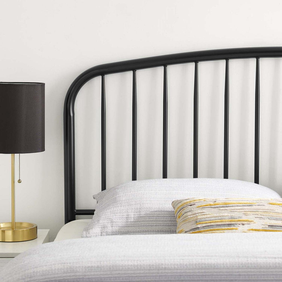 Modway MOD-6151-BLK Nova King Metal Headboard Black - Diamond Home USA