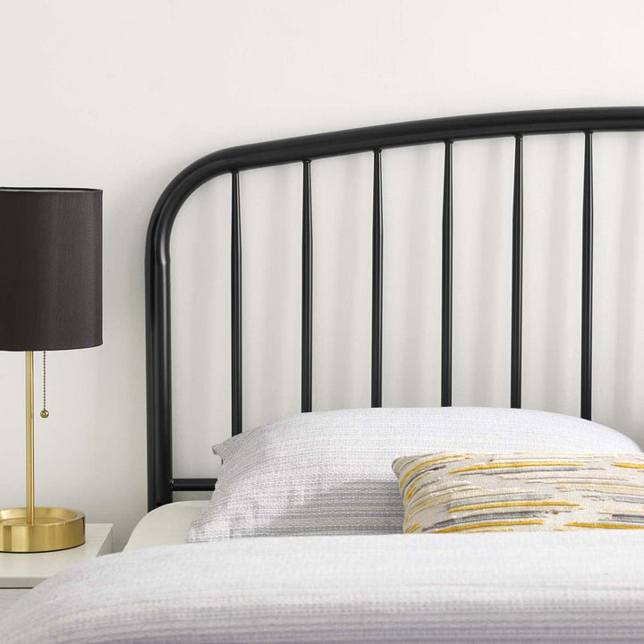 Modway MOD-6151-BLK Nova King Metal Headboard Black - Diamond Home USA