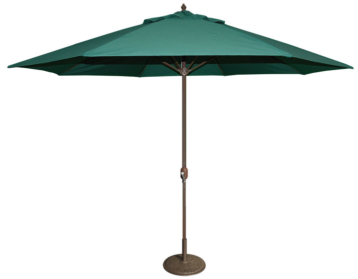 Tropishade 11' Umbrella with Premium Green Olefin Cover (Base not included)