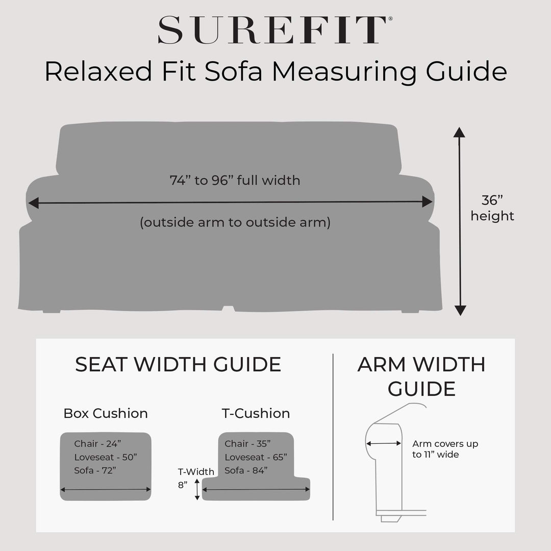SureFit Cotton Duck Canvas Sofa Slipcovers Sofa Cover Cotton Solid One Piece