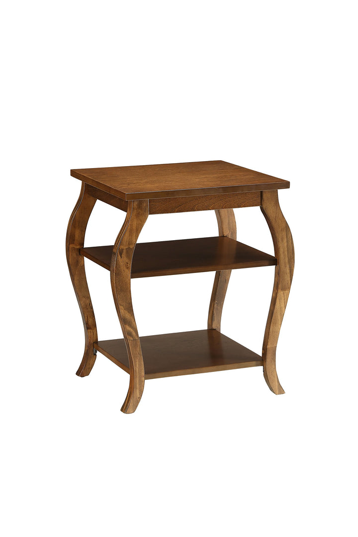 Acme Becci End Table in Walnut Brown - Walnut Finish