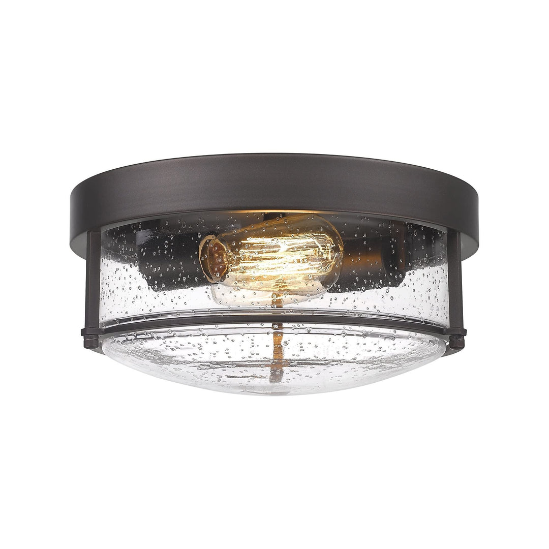 2-light Farmhouse Flush Mount Ceiling Lights Oil Rubbed Bronze Finish Black