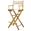 Casual Home 30" Bar Height Directors-Chairs Natural Frame/Natural/Wheat Canvas