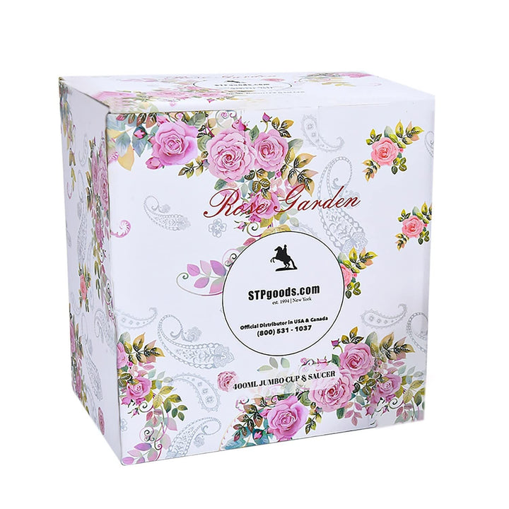 Rose Garden All Purpose Soup/cereal Set Of 6 5.5" Pink Floral Country Round Bone - Diamond Home USA