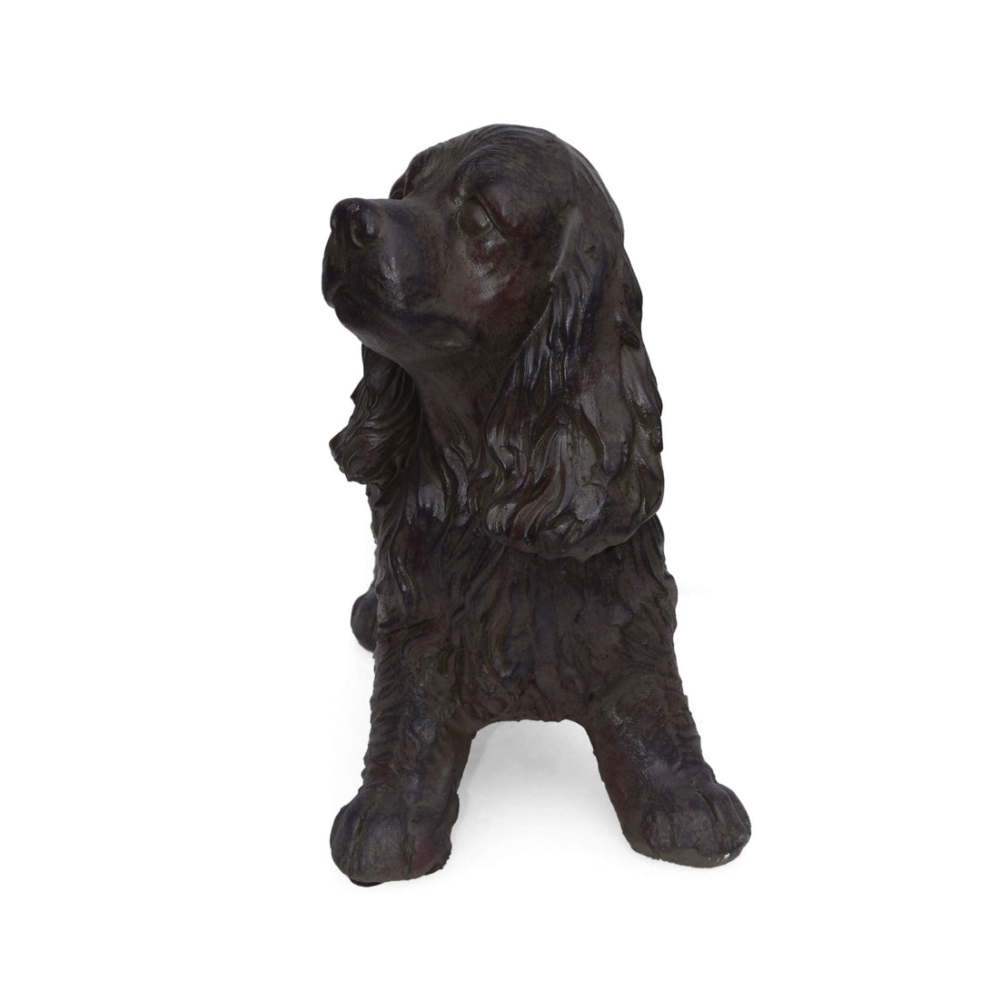 Christopher Knight Home Messiah Outdoor Cocker Spaniel Dog Garden Statue Brown