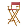 Casual Home Honey Oak Frame/Burgundy Canvas 30" Bar Height Directors-Chairs