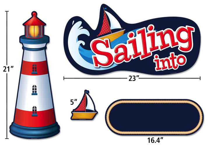 Teacher Created Resources Sailing Into… Bulletin Board Display Set - Diamond Home USA