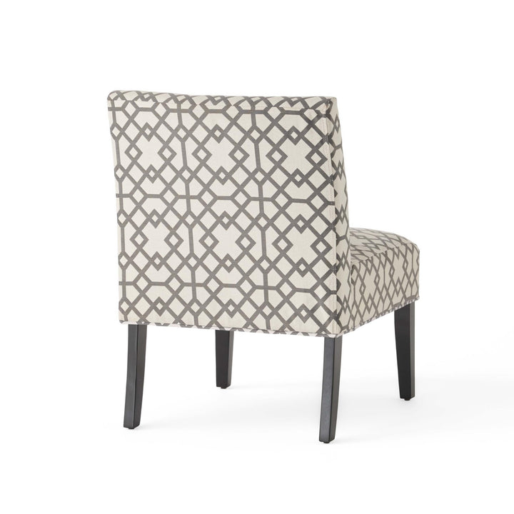 Christopher Knight Home Kassi Fabric Accent Chair Grey Geometric Patterned - Diamond Home USA