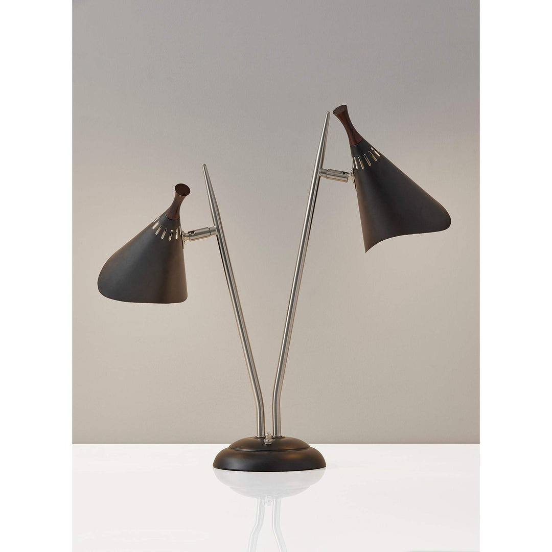 Draper Black Desk Lamp Mid-Century Modern Contemporary - Diamond Home USA