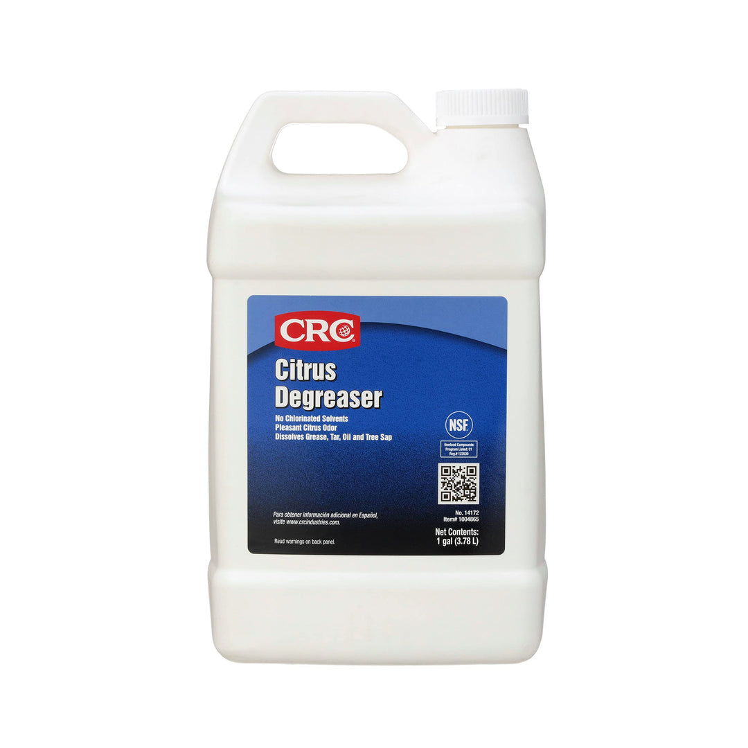 CRC 14172 Citrus Degreaser - 1 Gallon Non-Chlorinated Citrus Grease Cleaner