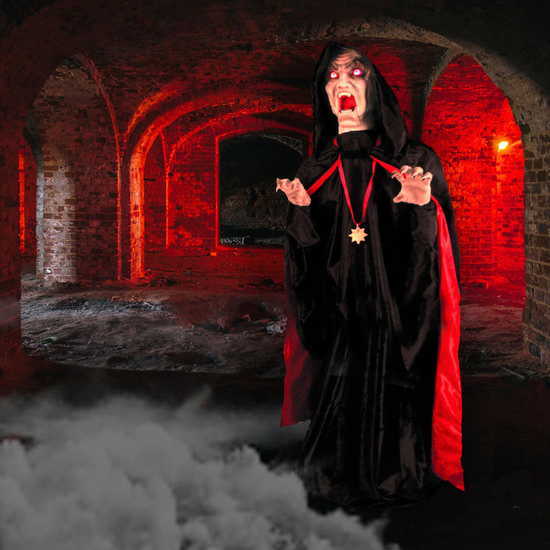 Haunted Hill Farm Motion-ctivated Lurching Vampire by Tekky Lunging Halloween - Diamond Home USA