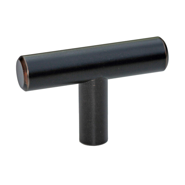 2-inch Oil-Rubbed Bronze Solid Steel Cabinet Bar Knobs (Pack of 10) Brown