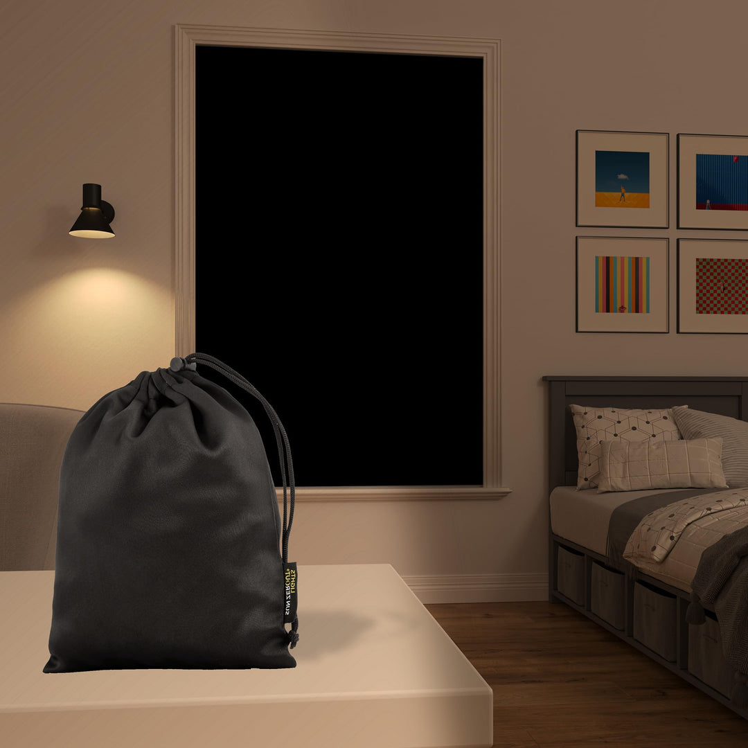 Sun Zero Lights Out Portable Travel 100% Blackout Suction-Cup-Curtain Panel