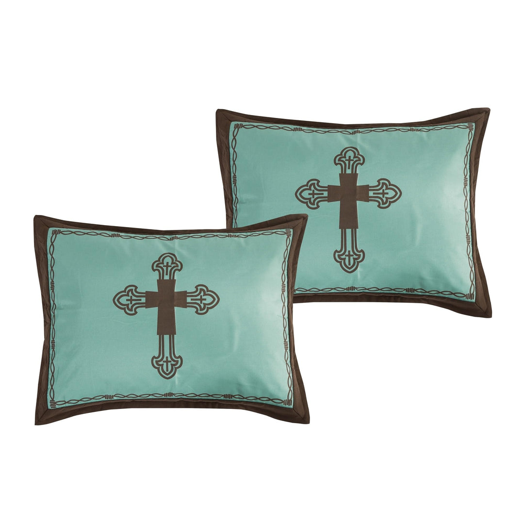 ESCA Western Cross 7 Piece Comforter King - Diamond Home USA