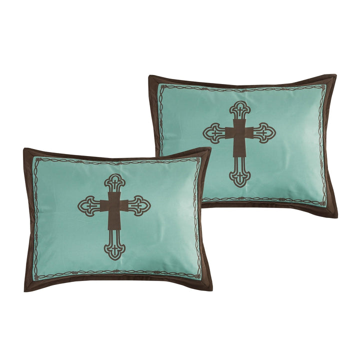 ESCA Western Cross 7 Piece Comforter King - Diamond Home USA