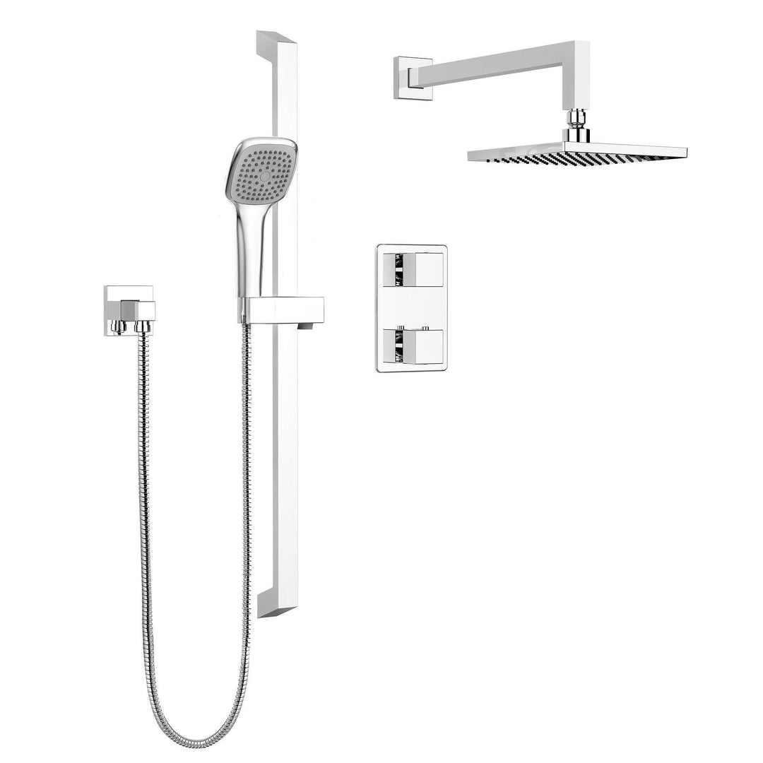 Keeney Belanger KIT-QUA140TCP Rain Thermostatic Dual Function Complete hower