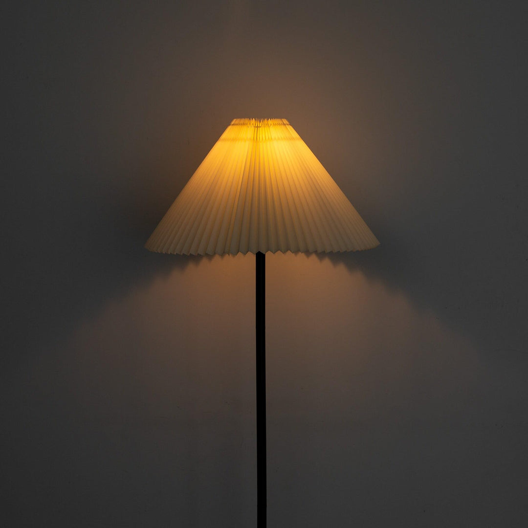 61 in.Black Column Floor Lamp Mid-Century Modern Corner with White Mushroom - Diamond Home USA