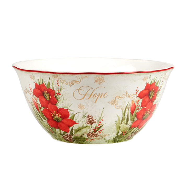 Certified International Winter's Medley Deep Serving Bowl 136 oz. - Diamond Home USA